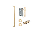 IVER Sarlat Door Pull Handle | 600mm Entrance Kit (Key/Key) - Brushed Brass