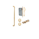 IVER Sarlat Door Pull Handle | 600mm Entrance Kit (Key/Thumb) - Brushed Brass