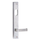 Lockwood 4701 Square End Plate With Cylinder Hole & 90 Lever Satin Chrome 4701/90SC - primehardware