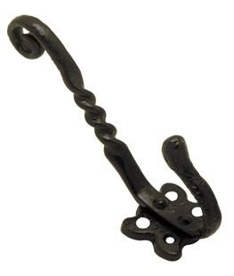 Superior Brass Hat & Coat Hook Iron Black 80mm - primehardware