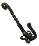 Superior Brass Hat & Coat Hook Iron Black 80mm - primehardware