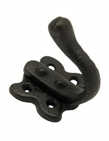 Superior Brass Single Hook Iron Black Matt Black 65mm