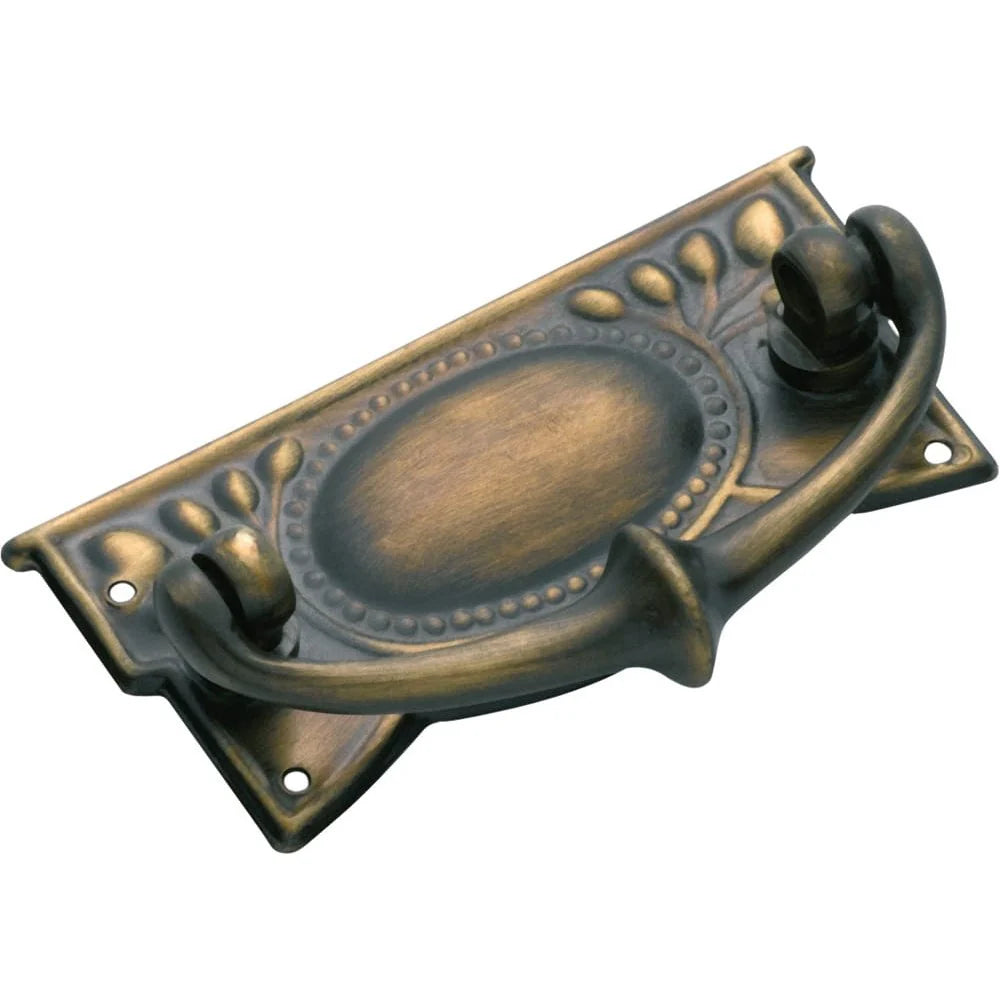 Tradco Edwardian Cabinet Pull Handle Sheet Brass - primehardware