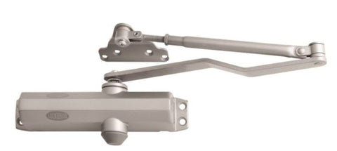 Lockwood 2024 Series Closer Std Backcheck with Offset Parallel Arm Bracket – Silver 2024BCOPSIL - primehardware