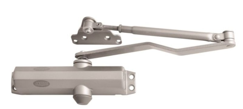 Lockwood 2024 Series Closer Std Backcheck with Offset Parallel Arm Bracket – Silver  2024BCOPSIL
