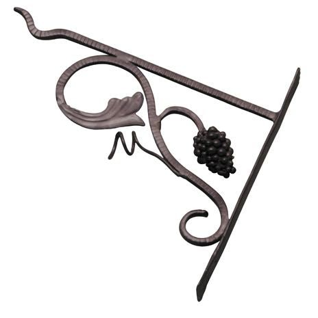 Superior Brass Iron Bracket Grapes Black - primehardware