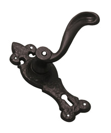 Superior Brass Lever Lock - Iron Matt Black 170x50mm (Pair)