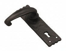 Superior Brass Lever Lock - Iron Matt Black 155x41mm (Pair)