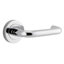 Iver Oslo Lever Door Handle On Round Rose - primehardware