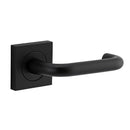 Iver Oslo Door Lever on Square Rose | Passage Lever Set Only | 9 Finishes - Matt Black