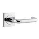 Iver Oslo Square Lever Door Handle On Rose - primehardware
