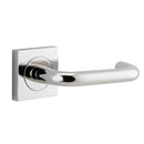 Iver Oslo Square Lever Door Handle On Rose - primehardware