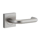 Iver Oslo Square Lever Door Handle On Rose - primehardware