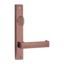 Lockwood 4704 Square End Plate With Turn & 111 Lever Antique Copper 4704/111AC - primehardware