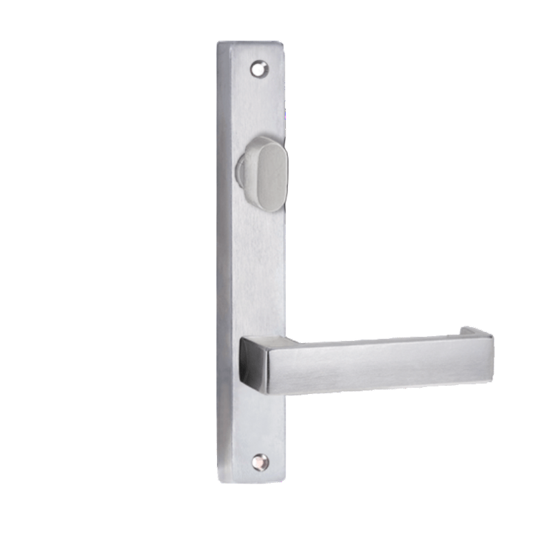 Lockwood 4704 Square End Plate With Turn & 111 Lever Satin Chrome 4704/111SC - primehardware