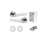 IVER Helsinki Door Lever Handle On Round Rose - primehardware