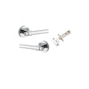 IVER Helsinki Door Lever Handle On Round Rose - primehardware