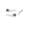 IVER Helsinki Door Lever Handle On Round Rose - primehardware