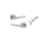 IVER Helsinki Door Lever Handle On Round Rose - primehardware