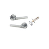 IVER Helsinki Door Lever Handle On Round Rose - primehardware