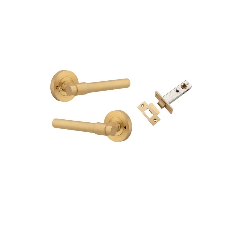 IVER Helsinki Door Lever Handle On Round Rose