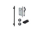 IVER Helsinki Door Pull Handle | 450mm Entrance Kit (Key/Key) - Matt Black
