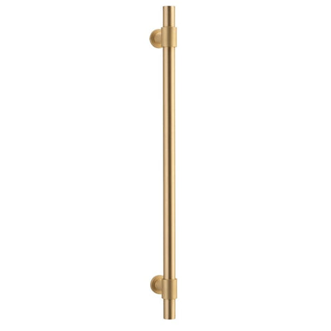 IVER Helsinki Door Pull Handle | 450mm Single Pull Handle - Brushed Brass