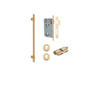 IVER Helsinki Door Pull Handle | 450mm Entrance Kit (Key/Key) - Brushed Brass