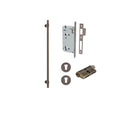 IVER Helsinki Door Pull Handle | 600mm Entrance Kit (Key/Key) - Signature Brass
