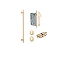 IVER Helsinki Door Pull Handle | 600mm Entrance Kit (Key/Key) - Brushed Brass
