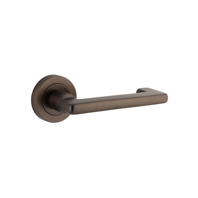 IVER BALTIMORE RETURN DOOR LEVER HANDLE ON ROUND ROSE & SQUARE ROSE - CUSTOMISE TO YOUR NEEDS