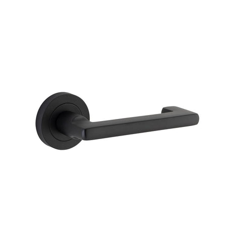 Iver Baltimore Return Door Lever Handle On Round Rose & Square Rose - primehardware