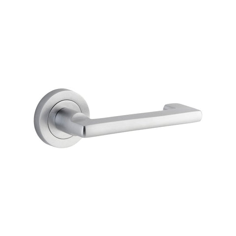 Iver Baltimore Return Door Lever Handle On Round Rose & Square Rose - primehardware