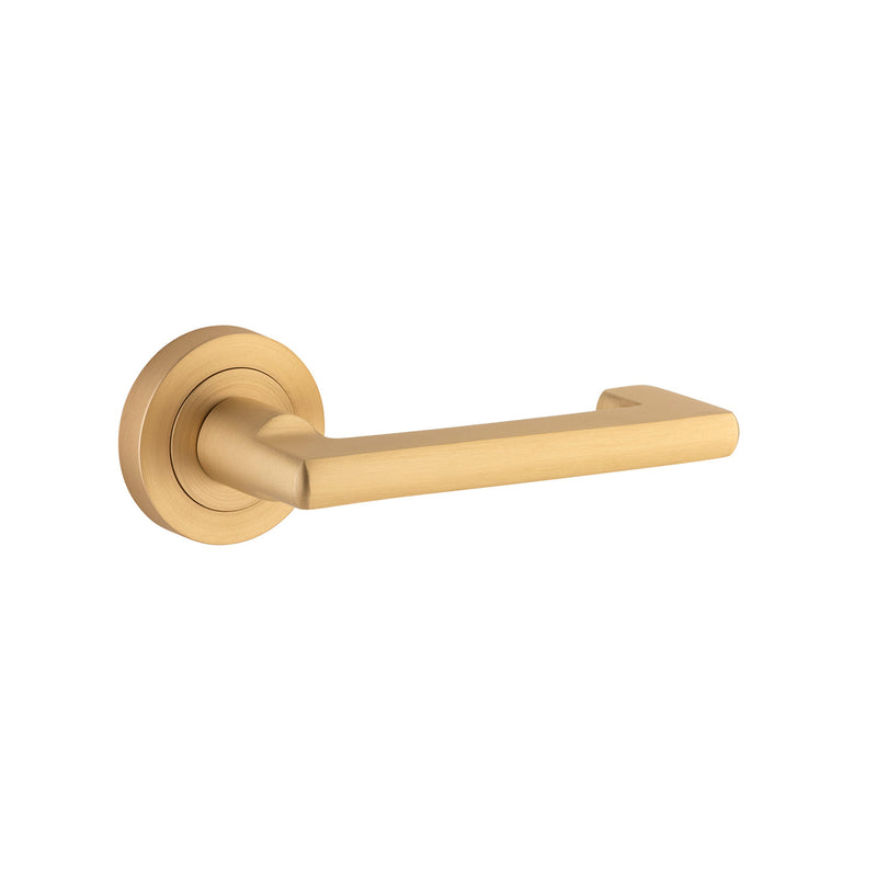 IVER BALTIMORE RETURN DOOR LEVER HANDLE ON ROUND ROSE & SQUARE ROSE - CUSTOMISE TO YOUR NEEDS