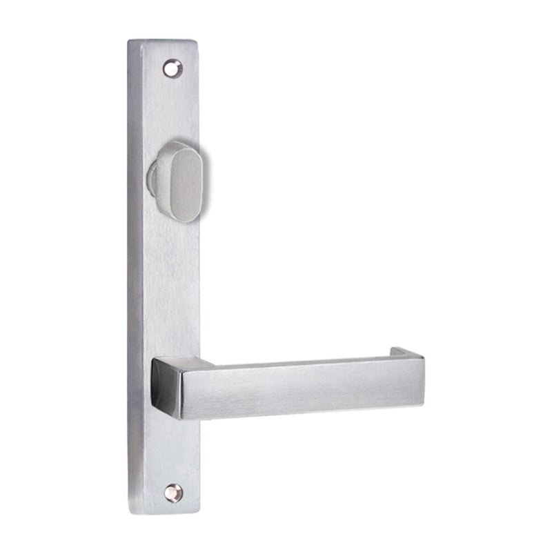 Lockwood 4704 Square End Plate With Turn & 115 Lever Satin Chrome 4704/115SC - primehardware
