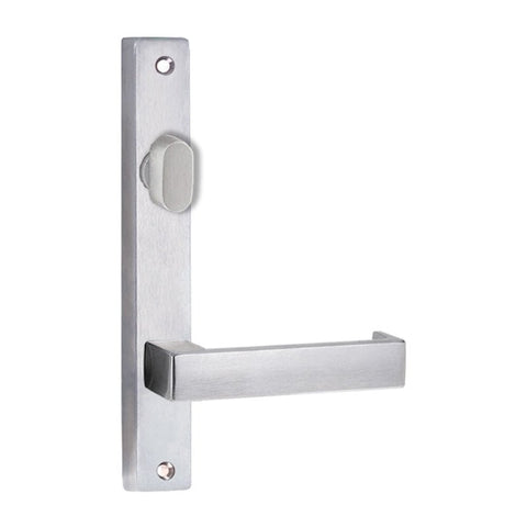 Lockwood 4704 Square End Plate With Turn & 115 Lever Satin Chrome 4704/115SC - primehardware