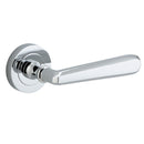 Iver Copenhagen Door Lever Handle On Round Rose - primehardware