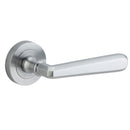 Iver Copenhagen Door Lever Handle On Round Rose - primehardware