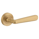 Iver Copenhagen Door Lever Handle On Round Rose - primehardware