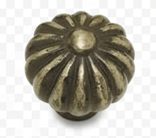 Superior Brass Knobs Fluted Iron Matt Black 41mm (Pair)