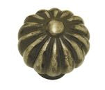 Superior Brass Knobs Fluted Iron Per 2 Matt Black 41mm