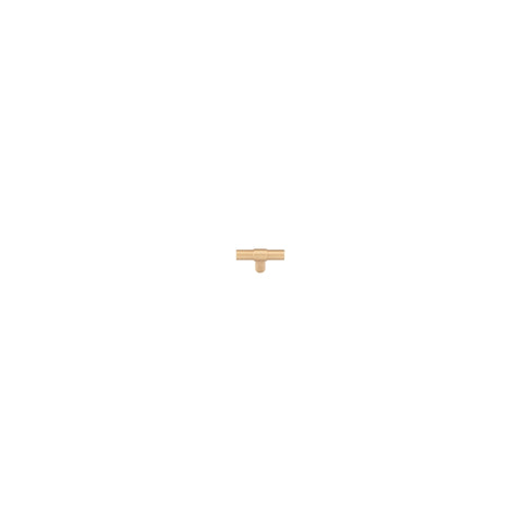 IVER Helsinki Cabinet Pull T Handle | T Pull - Brushed Brass