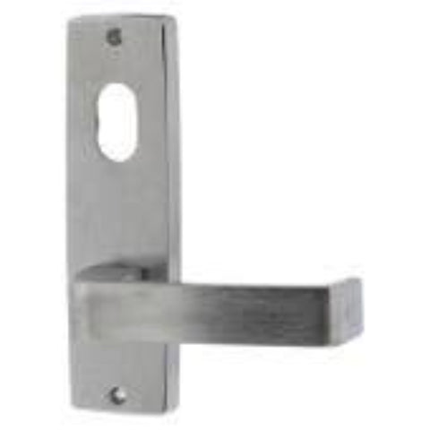 Lockwood 1901 Square End Plate with Cylinder Hole & 45 Degree Angled Down 70 Lever Satin Chrome 1901/AD70RSC - primehardware