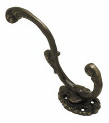 Superior Brass Hat & Coat Hook Iron Black Matt Black 100mm