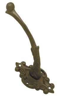Superior Brass Hat & Coat Hook Iron Black 110mm - primehardware