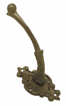 Superior Brass Hat & Coat Hook Iron Black Matt Black 110mm
