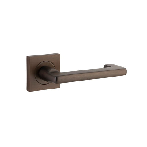 Iver Baltimore Return Solid Brass Door Lever Handle On Round Rose | Inbuilt Privacy Kit - lifestyle