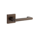 Iver Baltimore Return Solid Brass Door Lever Handle On Round Rose | Inbuilt Privacy Kit - lifestyle