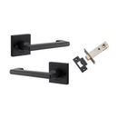 Iver Baltimore Return Door Lever Handle On Round Rose & Square Rose - primehardware