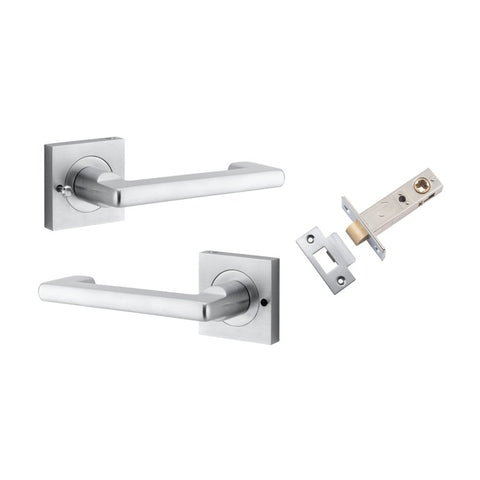 Iver Baltimore Return Door Lever Handle On Round Rose & Square Rose - primehardware